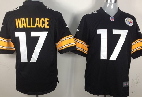Nike Pittsburgh Steelers #17 Mike Wallace Black Game Jersey