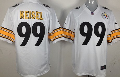 Nike Pittsburgh Steelers #99 Brett Keisel White Game Jersey