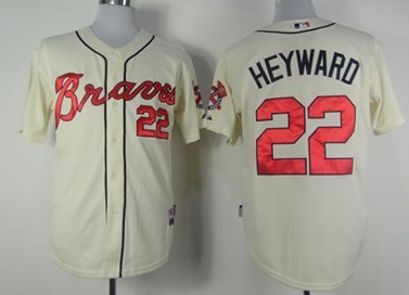 Atlanta Braves #22 Jason Heyward Cream Jersey