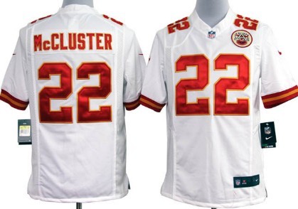 Nike Kansas City Chiefs #22 Dexter McCluster White Game Jersey