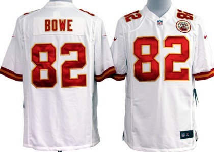 Nike Kansas City Chiefs #82 Dwayne Bowe White Game Jersey