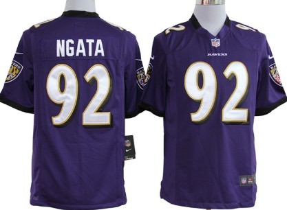 Nike Baltimore Ravens #92 Haloti Ngata Purple Game Jersey