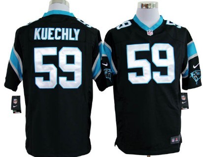 Nike Carolina Panthers #59 Luke Kuechly Black Game Jersey