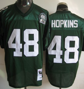 Philadelphia Eagles #48 Wes Hopkins Dark Green Throwback 99TH Jersey