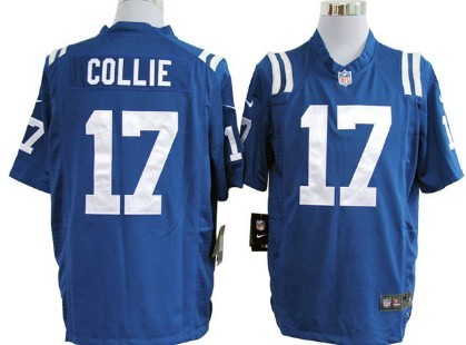 Nike Indianapolis Colts #17 Austin Collie Blue Game Jersey