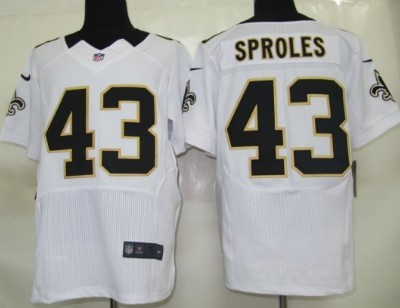 Nike New Orleans Saints #43 Darren Sproles White Elite Jersey