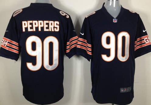 Nike Chicago Bears #90 Julius Peppers Blue Game Jersey