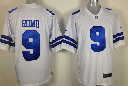 Nike Dallas Cowboys #9 Tony Romo White Game Jersey