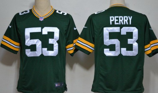 Nike Green Bay Packers #53 Nick Perry Green Game Jersey