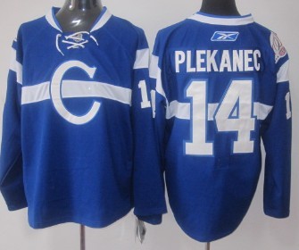 Montreal Canadiens #14 Tomas Plekanec Blue Jersey