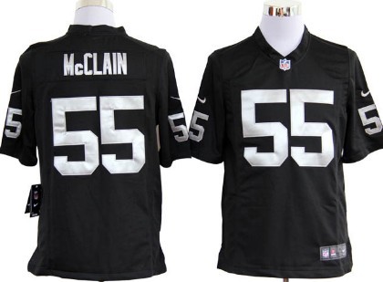Nike Oakland Raiders #55 Rolando McClain Black Game Jersey
