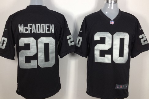 Nike Oakland Raiders #20 Darren McFadden Black Game Jersey