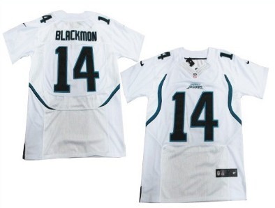 Nike Jacksonville Jaguars #14 Justin Blackmon White Elite Jersey