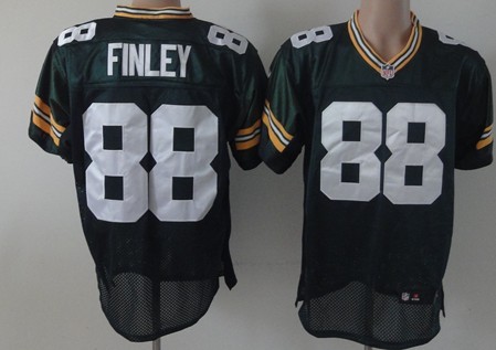 Nike Green Bay Packers #88 Jermichael Finley Green Elite Jersey