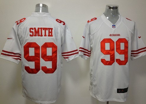 Nike San Francisco 49ers #99 Aldon Smith White Game Jersey