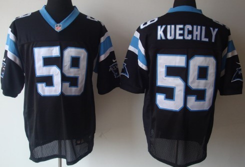 Nike Carolina Panthers #59 Luke Kuechly Black Elite Jersey