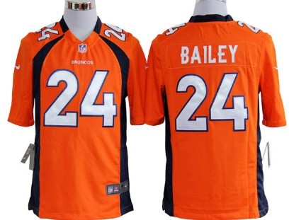 Nike Denver Broncos #24 Champ Bailey Orange Game Jersey