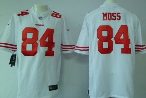 Nike San Francisco 49ers #84 Randy Moss White Game Jersey