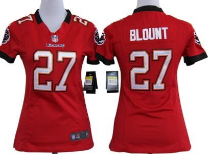 Nike Tampa Bay Buccaneers #27 LeGarrette Blount Red Game Womens Jersey