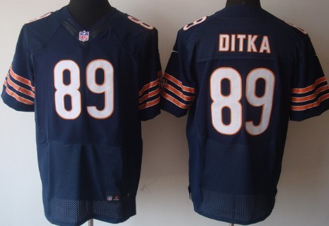 Nike Chicago Bears #89 Mike Ditka Blue Elite Jersey