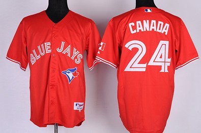 Toronto Blue Jays #24 Canada Red Jersey