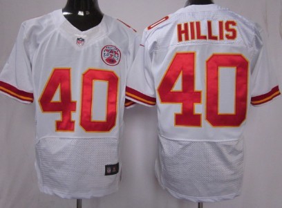 Nike Kansas City Chiefs #40 Peyton Hillis White Elite Jersey