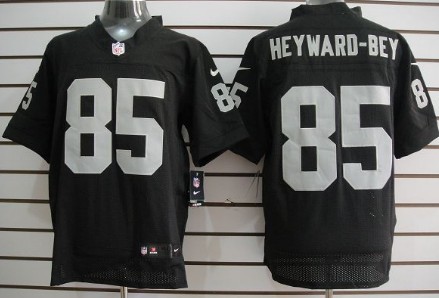 Nike Oakland Raiders #85 Darrius Heyward-Bey Black Elite Jersey