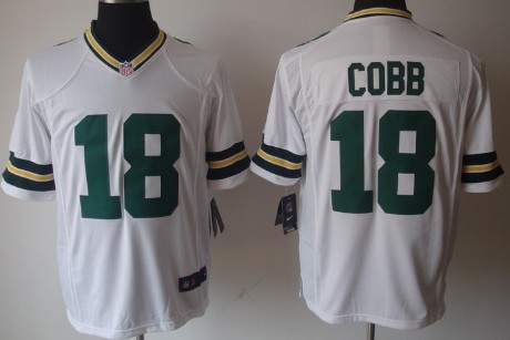 Nike Green Bay Packers #18 Randall Cobb White Game Jersey