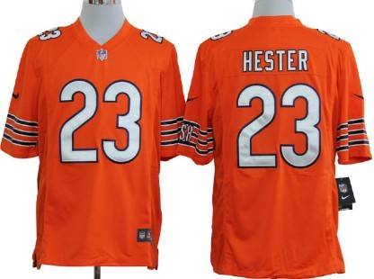 Nike Chicago Bears #23 Devin Hester Orange Game Jersey
