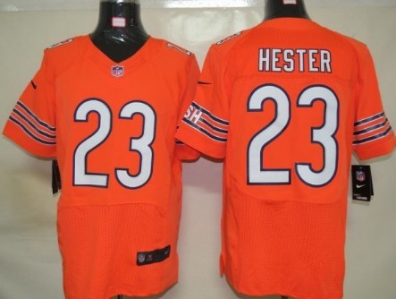 Nike Chicago Bears #23 Devin Hester Orange Elite Jersey