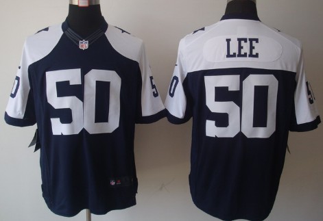 Nike Dallas Cowboys #50 Sean Lee Blue Thanksgiving Limited Jersey