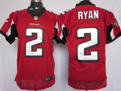 Nike Atlanta Falcons #2 Matt Ryan Red Elite Jersey