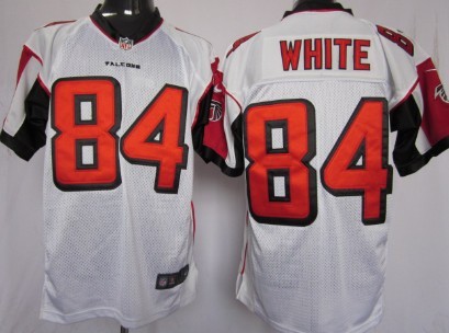 Nike Atlanta Falcons #84 Roddy White White Elite Jersey