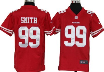 Nike San Francisco 49ers #99 Aldon Smith Red Game Kids Jersey