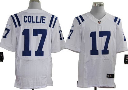 Nike Indianapolis Colts #17 Austin Collie White Elite Jersey