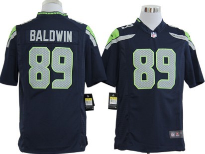 Nike Seattle Seahawks #89 Doug Baldwin Navy Blue Game Jersey