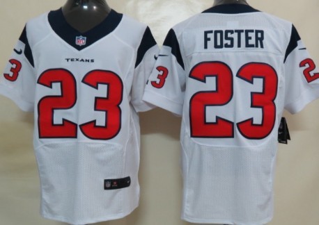 Nike Houston Texans #23 Arian Foster White Elite Jersey
