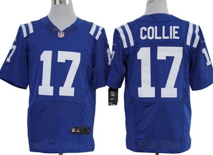 Nike Indianapolis Colts #17 Austin Collie Blue Elite Jersey