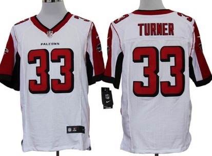 Nike Atlanta Falcons #33 Michael Turner White Elite Jersey