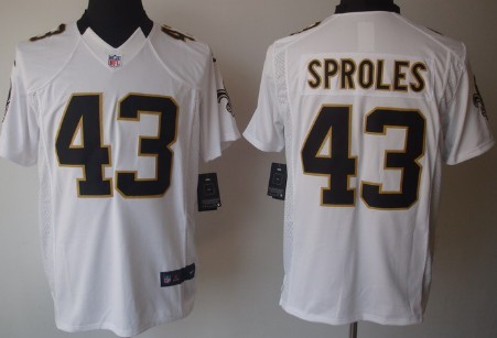 Nike New Orleans Saints #43 Darren Sproles White Limited Jersey