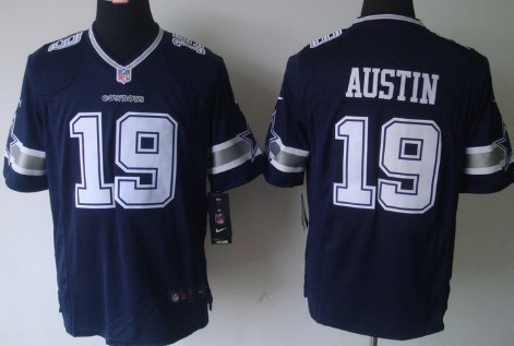Nike Dallas Cowboys #19 Miles Austin Blue Limited Jersey