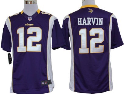 Nike Minnesota Vikings #12 Percy Harvin Purple Limited Jersey