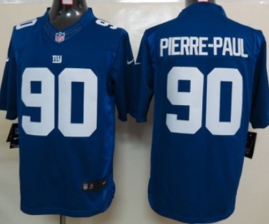 Nike New York Giants #90 Jason Pierre-Paul Blue Limited Jersey