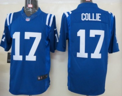 Nike Indianapolis Colts #17 Austin Collie Blue Limited Jersey