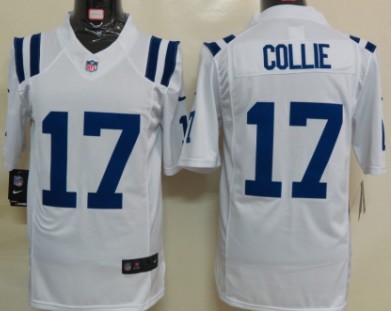 Nike Indianapolis Colts #17 Austin Collie White Limited Jersey