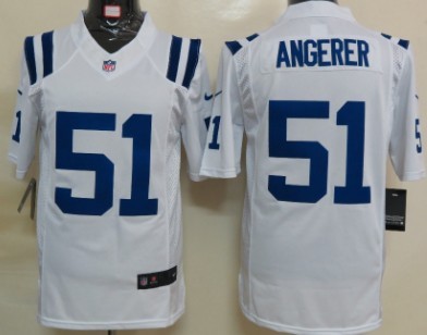 Nike Indianapolis Colts #51 Pat Angerer White Limited Jersey