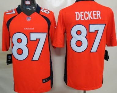 Nike Denver Broncos #87 Eric Decker Orange Limited Jersey