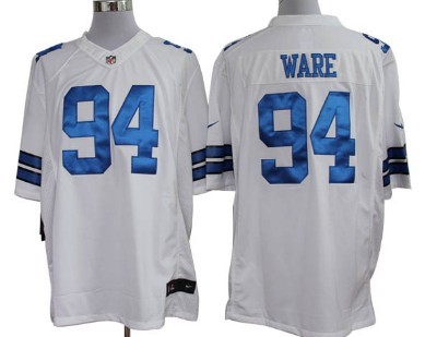 Nike Dallas Cowboys #94 DeMarcus Ware White Limited Jersey
