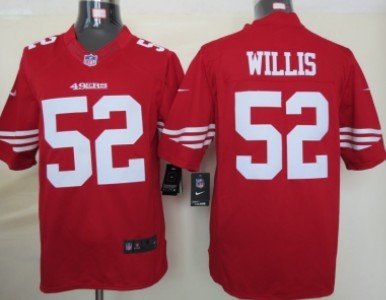 Nike San Francisco 49ers #52 Patrick Willis Red Limited Jersey