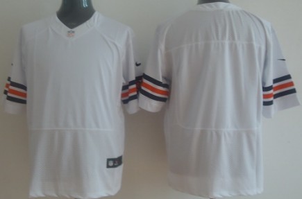 Nike Chicago Bears Blank White Elite Jersey